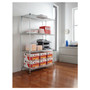 Alera NSF Certified Industrial Four-Shelf Wire Shelving Kit, 48w x 18d x 72h, Silver