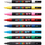 POSCA Water-Based Paint Markers, Fine Bullet Tip, Assorted Colors, 8/Pack