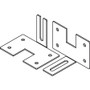Lorell Panel System Wall Brackets - 2.50" Width x 3.75" Depth x 2.50" Height - Aluminum - Aluminum