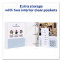 Avery Showcase Economy View Binders with Slant Rings, 3 Rings, 1.5" Capacity, 11 x 8.5, White