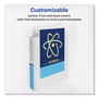 Avery Showcase Economy View Binders with Slant Rings, 3 Rings, 1.5" Capacity, 11 x 8.5, White