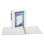 Avery Showcase Economy View Binders with Slant Rings, 3 Rings, 1.5" Capacity, 11 x 8.5, White
