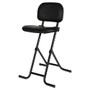 Alera IL Series Height-Adjustable Folding Stool, Supports Up to 300 lb, 27.5" Seat Height, Black (ALECS612) View Product Image