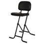 Alera IL Series Height-Adjustable Folding Stool, Supports Up to 300 lb, 27.5" Seat Height, Black (ALECS612) View Product Image