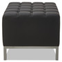 Alera QUB Series Ottoman, 26.38" x 21.5" x 17.5", Black