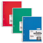 Mead Spiral Notebook, 5-Subject, Medium/College Rule, Randomly Assorted Cover Color, (180) 10.5 x 8 Sheets