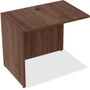 Lorell Essentials Series Return Shell - 29.5" Height x 35" Width x 24" Depth - Material: Metal - Finish: Walnut, Laminate