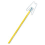 Boardwalk Wedge Dust Mop Head Frame/Lacquered Wood Handle, 0.94" dia x 48" Length, Natural
