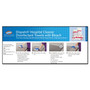 Clorox Healthcare Dispatch Hospital Cleaner Disinfectant Towels with Bleach, 1-Ply, 6.75 x 8, Unscented, White, 150/Canister