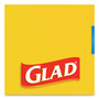 Glad OdorShield Quick-Tie Small Trash Bags, 4 gal, 0.5 mil, 8" x 18", White, 26 Bags/Box, 6 Boxes/Carton (CLO78812) View Product Image
