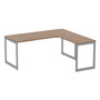 Alera Open Office Series O-Leg Return Base, Fully Adjustable, 36 to 70.78w x 23.38d x 28.5h, Silver