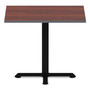 Alera Reversible Laminate Table Top, Square, 35.38w x 35.38d, Medium Cherry/Mahogany (ALETTSQ36CM) View Product Image