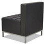 Alera QUB Series Armless L Sectional, Center Seat, 26.38" x 26.38" x 30.5", Black