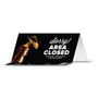 Tabbies BeSafe Messaging Table Top Tent Card, 8 x 3.87, Sorry! Area Closed Thank You For Keeping A Safe Distance, Black, 100/Carton (TAB79186) View Product Image