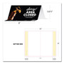 Tabbies BeSafe Messaging Table Top Tent Card, 8 x 3.87, Sorry! Area Closed Thank You For Keeping A Safe Distance, Black, 100/Carton