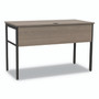 Linea Italia Urban Series Desk Workstation, 59" x 23.75" x 29.5", Natural Walnut (LITUR601NW) View Product Image