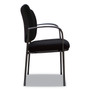 Alera IV Series Fabric Back/Seat Guest Chairs, 24.8" x 22.83" x 32.28", Black Seat, Black Back, Black Base, 2/Carton (ALEIV4317A) View Product Image