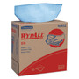 WypAll X70 Cloths, POP-UP Box, 9.13 x 16.8, Blue, 100/Box, 10 Boxes/Carton (KCC41412) View Product Image