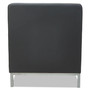Alera QUB Series Armless L Sectional, Charging Station Center Seat, AC Outlet, (2) USB Ports, 26.38" x 26.38" x 30.5", Black