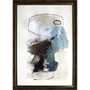 Lorell In The Middle I Framed Abstract Art - 27.50" x 39.50" Frame Size - Aqua