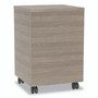 Linea Italia Urban Mobile File Pedestal, Left or Right, 2-Drawers: Box/File, Legal/A4, Natural Walnut, 16" x 15.25" x 23.75" (LITUR610NW) View Product Image