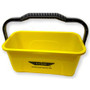 Ettore Super Compact Bucket - 3 gal - Heavy Duty, Sturdy Handle, Compact, Ergonomic Grip - 7.3" x 17.5" - Yellow