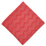 Rubbermaid Commercial Products Cleaning Cloths, Zig Zag, Microfiber, 16"x16", 12/CT, Red (RCPQ62000RD) View Product Image