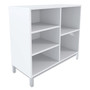 Union & Scale Essentials Laminate Bookcase, Five-Shelf, 36w x 15d x 31.6h, White
