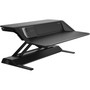 Fellowes Lotus DX Sit-Stand Workstation, 32.75" x 24.25" x 5.5" to 22.5", Black