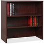 Lorell Essentials Series Stack-on Bookshelf - 36" Width x 15" Depth x 36" Height - 2 x Shelf(ves) - Stackable - Mahogany, Laminate - MFC, Polyvinyl Chloride (PVC)