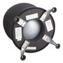 Safco Zenergy Ball Chair, Backless, Supports Up to 250 lb, Black Fabric Seat, Silver Base (SAF4750BL) View Product Image