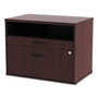 Alera Open Office Desk Series Low File Cabinet Credenza, 2-Drawer: Pencil/File,Legal/Letter,1 Shelf,Mahogany,29.5x19.13x22.88 (ALELS583020MY) View Product Image