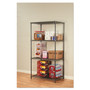 Alera Wire Shelving Starter Kit, Four-Shelf, 36w x 24d x 72h, Black Anthracite (ALESW503624BA) View Product Image