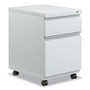 Alera File Pedestal with Full-Length Pull, Left or Right, 2-Drawers: Box/File, Legal/Letter, Light Gray, 14.96" x 19.29" x 21.65" (ALEPBBFLG) View Product Image