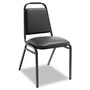 Alera Padded Steel Stacking Chair, Supports Up to 250 lb, 18.5" Seat Height, Black Seat, Black Back, Black Base, 4/Carton (ALESC68VY10B) View Product Image