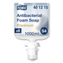 Tork Premium Antibacterial Foam Soap, Unscented, 1 L, 6/Carton (TRK401215) View Product Image