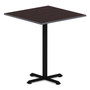 Alera Reversible Laminate Table Top, Square, 35.38w x 35.38d, Espresso/Walnut View Product Image