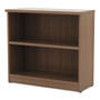 Alera Valencia Series Bookcase,Two-Shelf, 31.75w x 14d x 29.5h, Modern Walnut (ALEVA633032WA) View Product Image