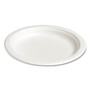 Perk Compostable Paper Plates, Bagasse, 6", White, 250/Pack View Product Image