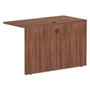 Alera Valencia Series Reversible Return/Bridge Shell, 47.25w x 23.63d x 29.5h, Modern Walnut (ALEVA354824WA) View Product Image