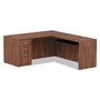 Alera Valencia Series Reversible Return/Bridge Shell, 47.25w x 23.63d x 29.5h, Modern Walnut (ALEVA354824WA) View Product Image