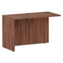 Alera Valencia Series Reversible Return/Bridge Shell, 47.25w x 23.63d x 29.5h, Modern Walnut (ALEVA354824WA) View Product Image