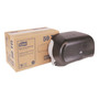 Tork Twin Standard Roll Bath Tissue Dispenser, 12.75 x 5.57 x 8.25, Smoke