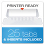 Pendaflex Reinforced Hanging File Folders with Printable Tab Inserts, Legal Size, 1/5-Cut Tabs, Standard Green, 25/Box