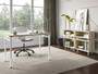 Safco Ready Home Office Large Stackable Storage, 1-Shelf, 24w x 12d x 17.25h, Beige/White