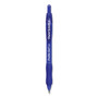 Paper Mate Profile Gel Pen, Retractable, Medium 0.7 mm, Blue Ink, Translucent Blue Barrel, Dozen