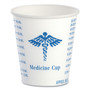 SOLO Paper Medical and Dental Graduated Cups, ProPlanet Seal, 3 oz, White/Blue, 100/Bag, 50 Bags/Carton (SCCR3) View Product Image