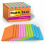 Post-it Super Sticky Notes - Energy Boost Color Collection - 4" Flag/Note Width x 6" Flag/Note Length - Rectangle - 45 Sheets per Pad - Vital Orange, Tropical Pink, Blue Paradise, Limeade
