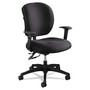 Safco Alday Intensive-Use Chair, Supports Up to 500 lb, 17.5" to 20" Seat Height, Black