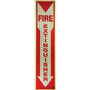 Miller's Creek Luminous Fire Extinguisher Sign - English - Print/Message "Fire Extinguisher" - 4" Width x 16.8" Height x 1" Depth - Rectangular Shape - Red Print/Message Color